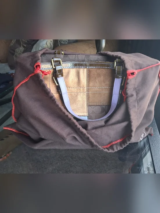 Coach Patchwork Tote With Lilac - Picture 7 of 13